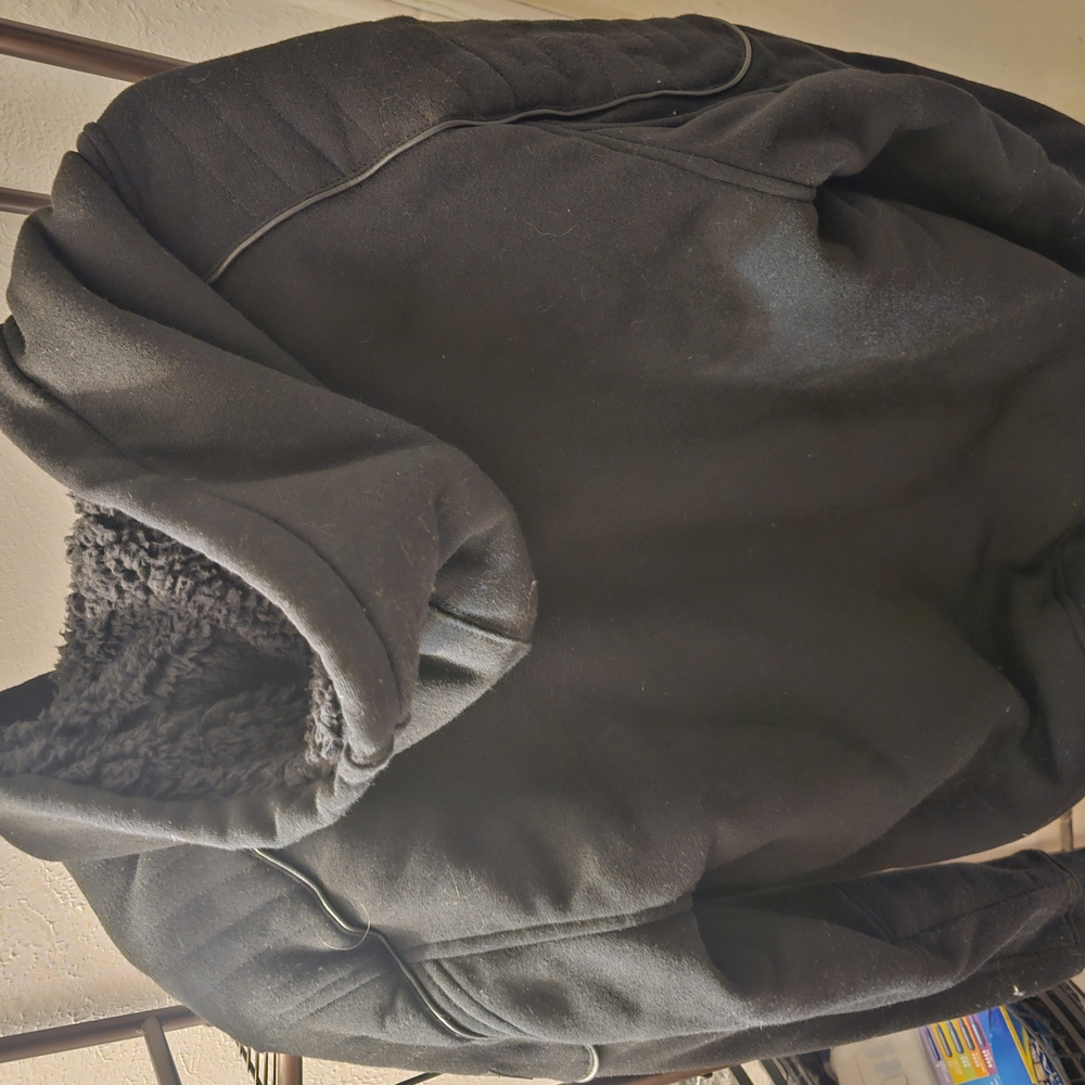 Men's Black Hooded Jacket